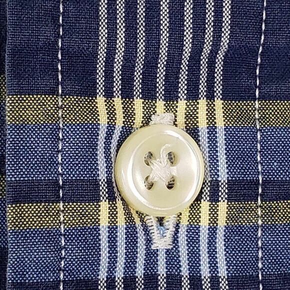 Polo Ralph Lauren Shirt Oxford Button Down LS Mens Size Large Red Blue Plaid - Picture 5 of 12